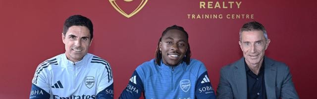 官方：埃泽加盟阿森纳，将身披10号球衣