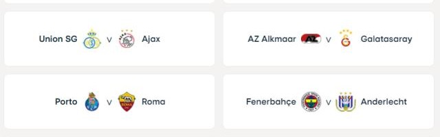 开云-欧联杯淘汰赛阶段附加赛抽签结果：罗马遇波尔图
